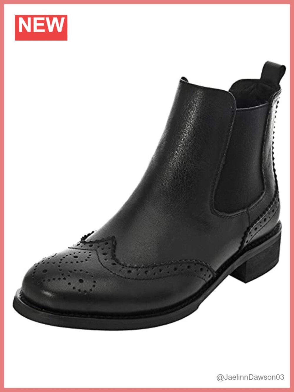 Genuine Leather Women's Chelsea Ankle Boots Slip-on Comfort Low Heel